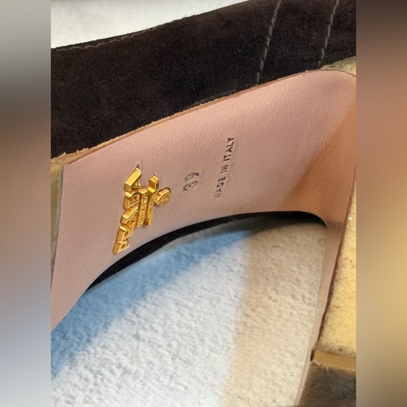 Prada Women's Brown Suede Shoes; Calzature Donna 39 - Picture 9 of 10